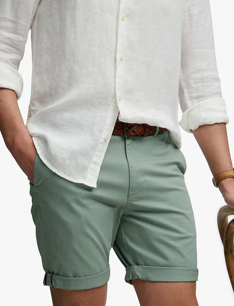 Superdry - PREMIUM REGULAR CHINO SHORT - chinos shorts - sage green - 4