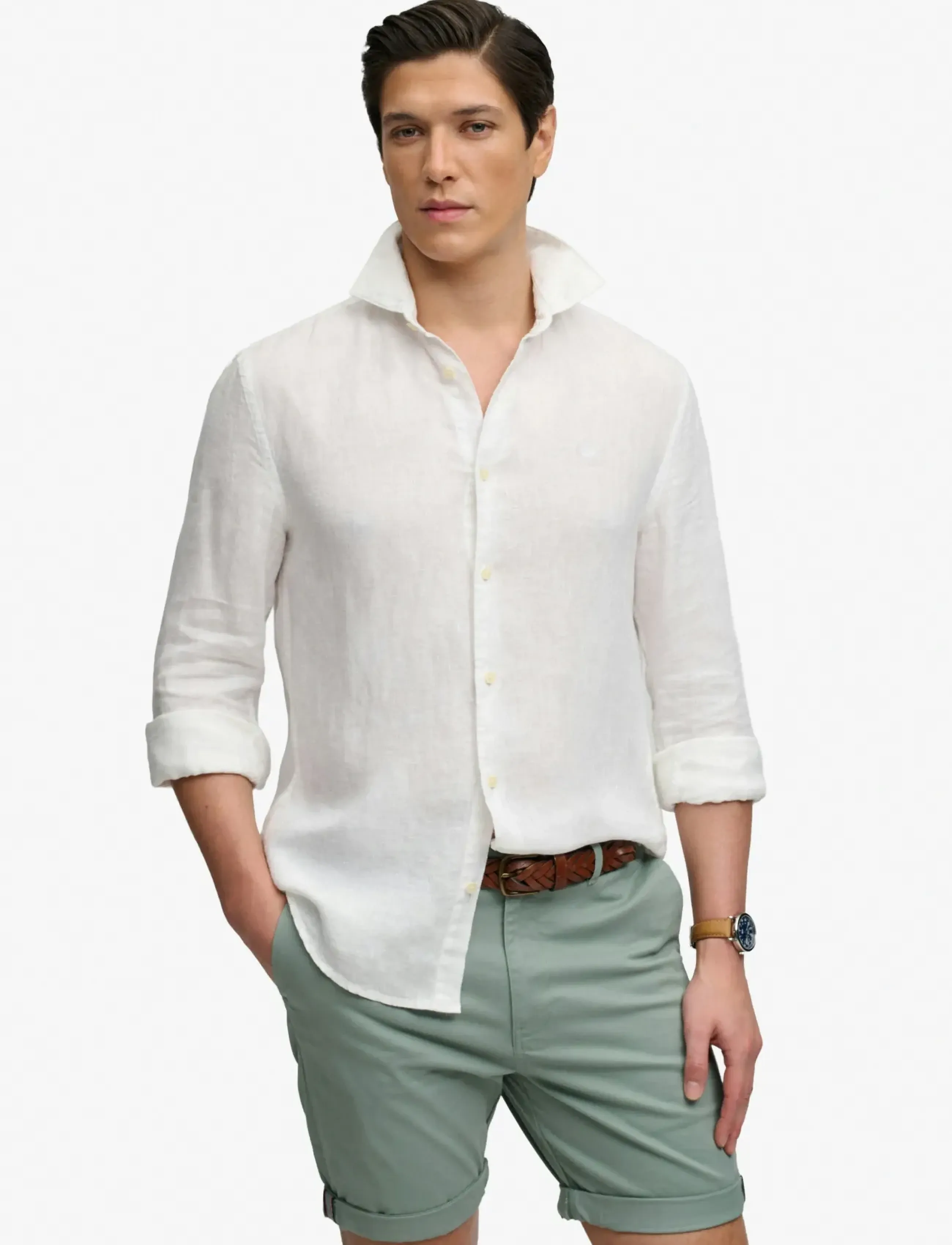 Superdry - PREMIUM REGULAR CHINO SHORT - chinos shorts - sage green - 5