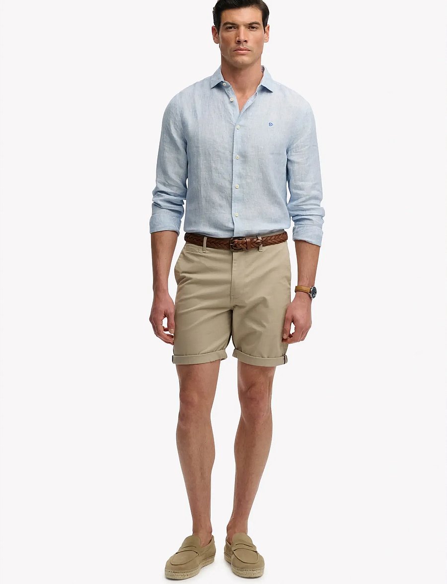 Superdry - PREMIUM REGULAR CHINO SHORT - chino stila šorti - sandstone brown - 0