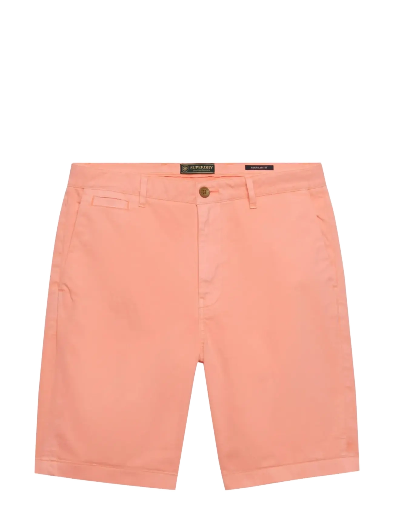 Superdry PREMIUM REGULAR CHINO SHORT - Shorts - TORCH FLAME ORANGE / coral