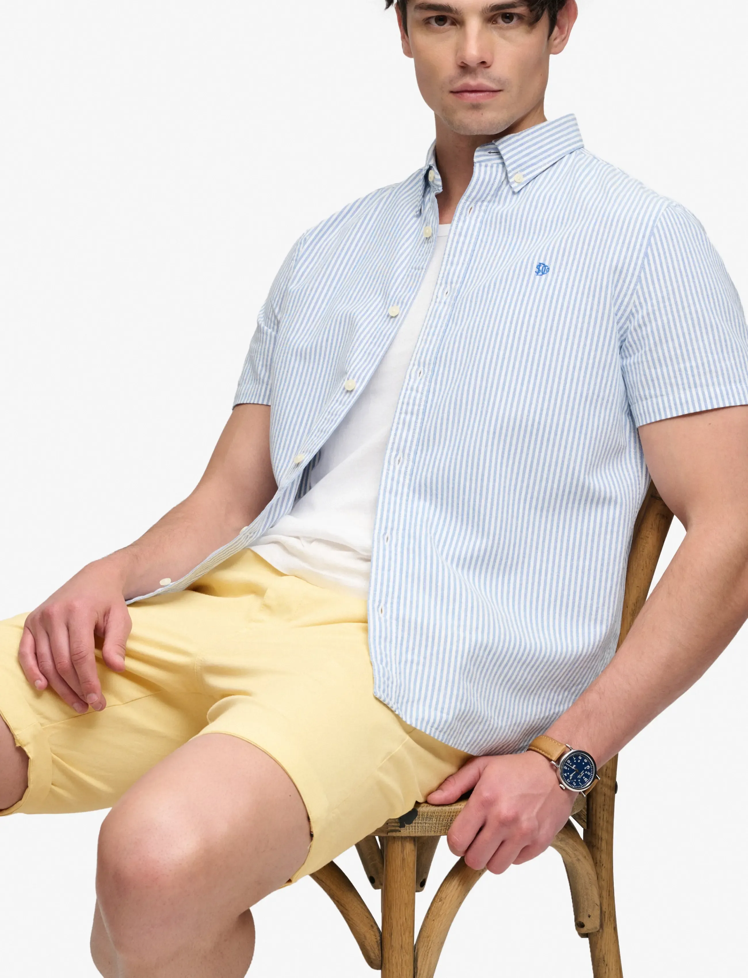 Superdry - PREMIUM REGULAR CHINO SHORT - chinos shorts - washed yellow - 4
