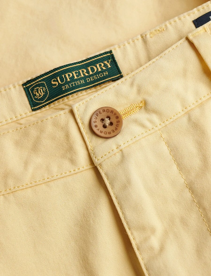 Superdry - PREMIUM REGULAR CHINO SHORT - chinos shorts - washed yellow - 1
