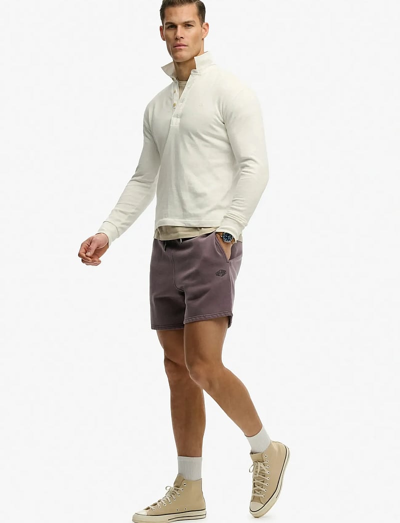 Superdry - MICRO LOGO SHORT - sweatshorts - shale dark grey - 4