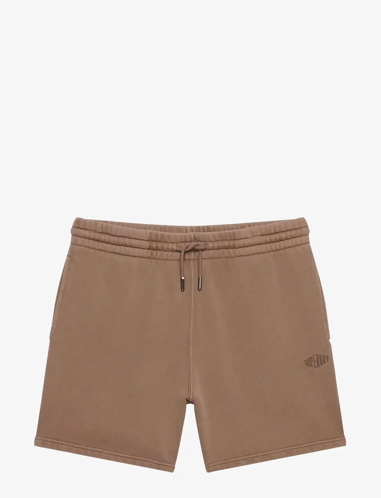 Superdry - MICRO LOGO SHORT - sweatshorts - shitake brown - 0