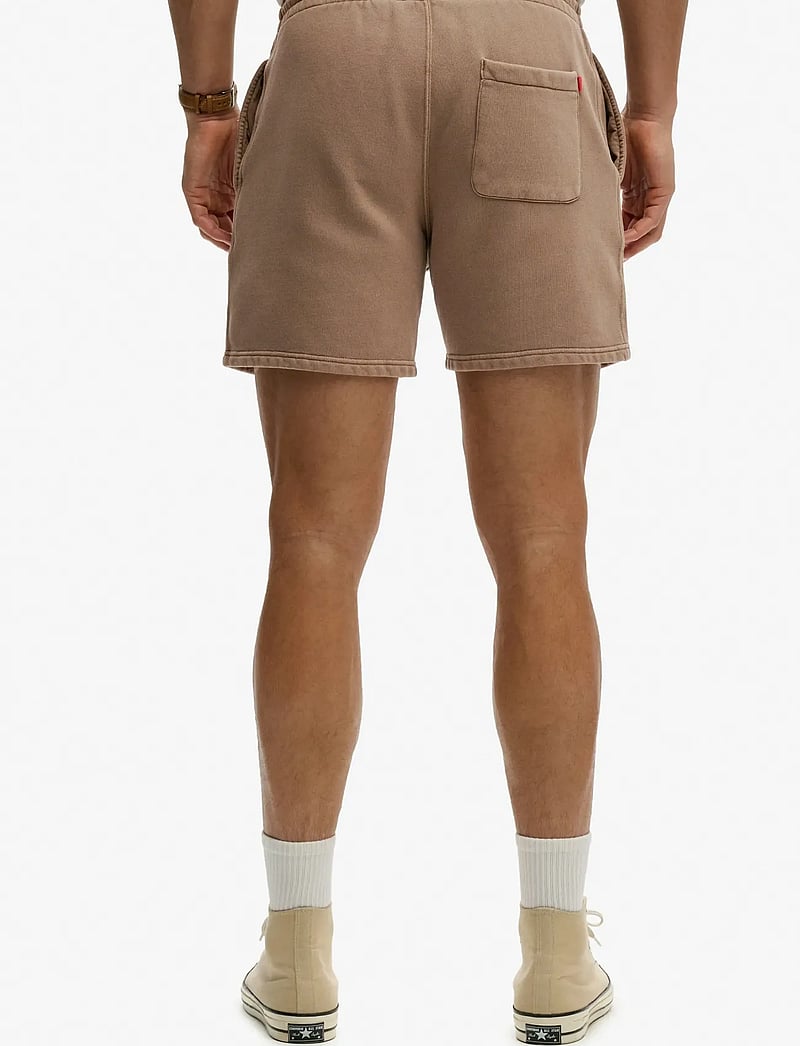 Superdry - MICRO LOGO SHORT - sweatshorts - shitake brown - 3