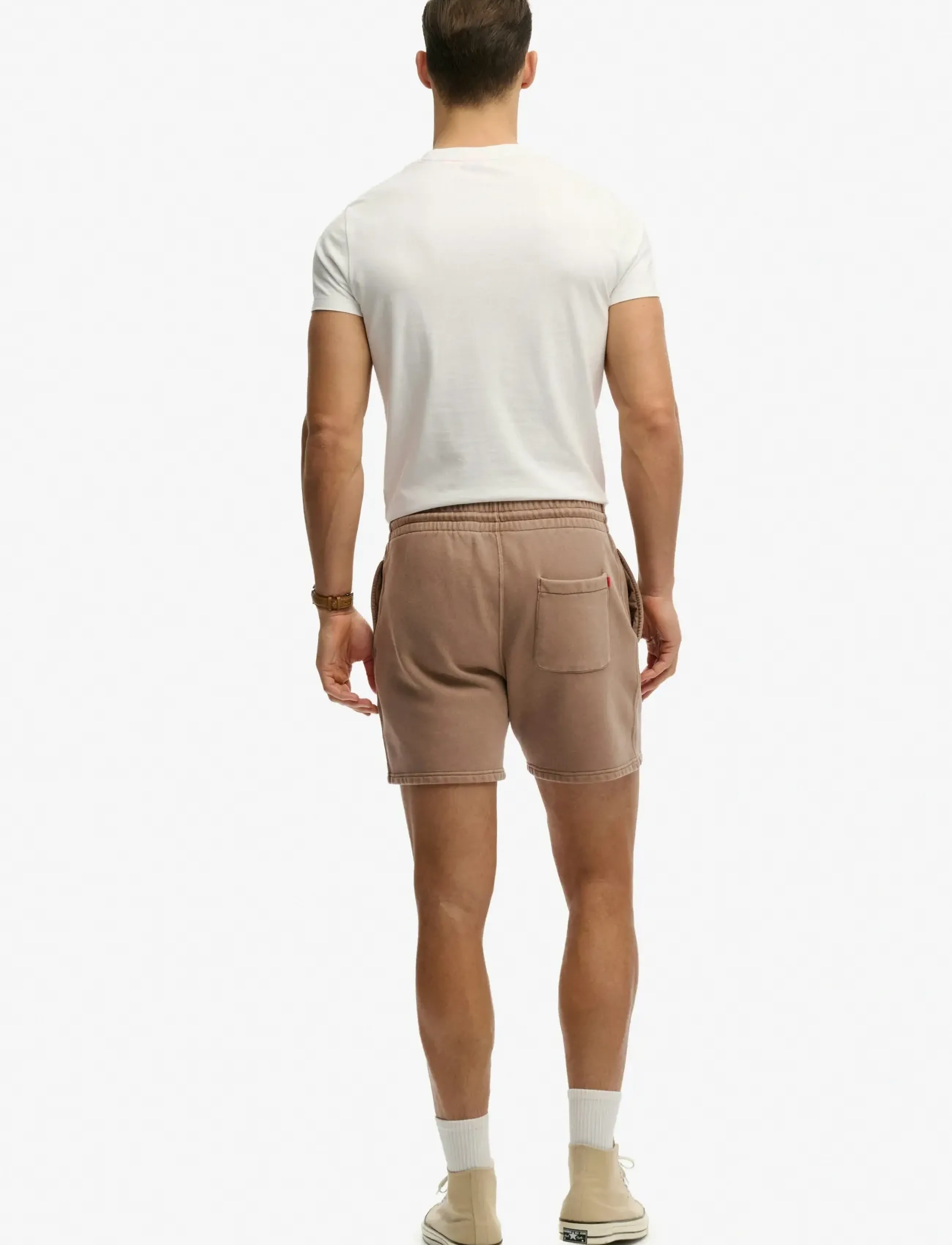 Superdry - MICRO LOGO SHORT - sweatshorts - shitake brown - 5