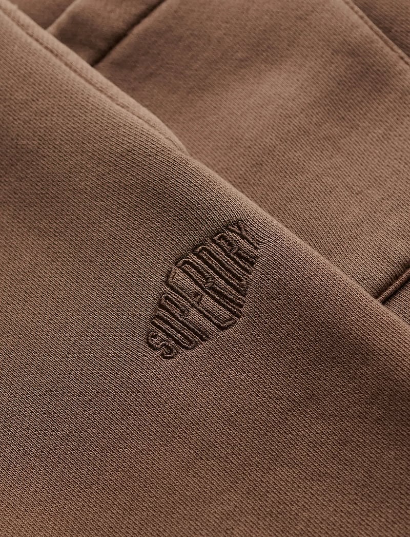 Superdry - MICRO LOGO SHORT - sweatshorts - shitake brown - 1