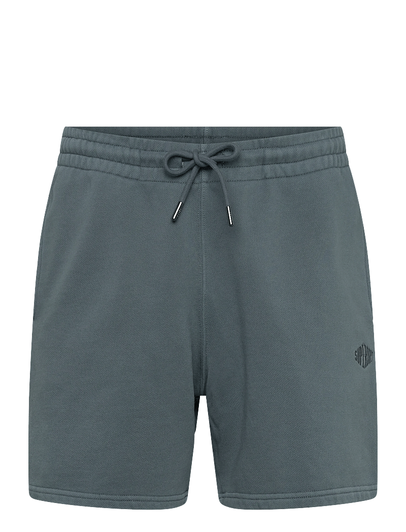 Superdry - MICRO LOGO SHORT - sweatshorts - stormy weather blue - 1