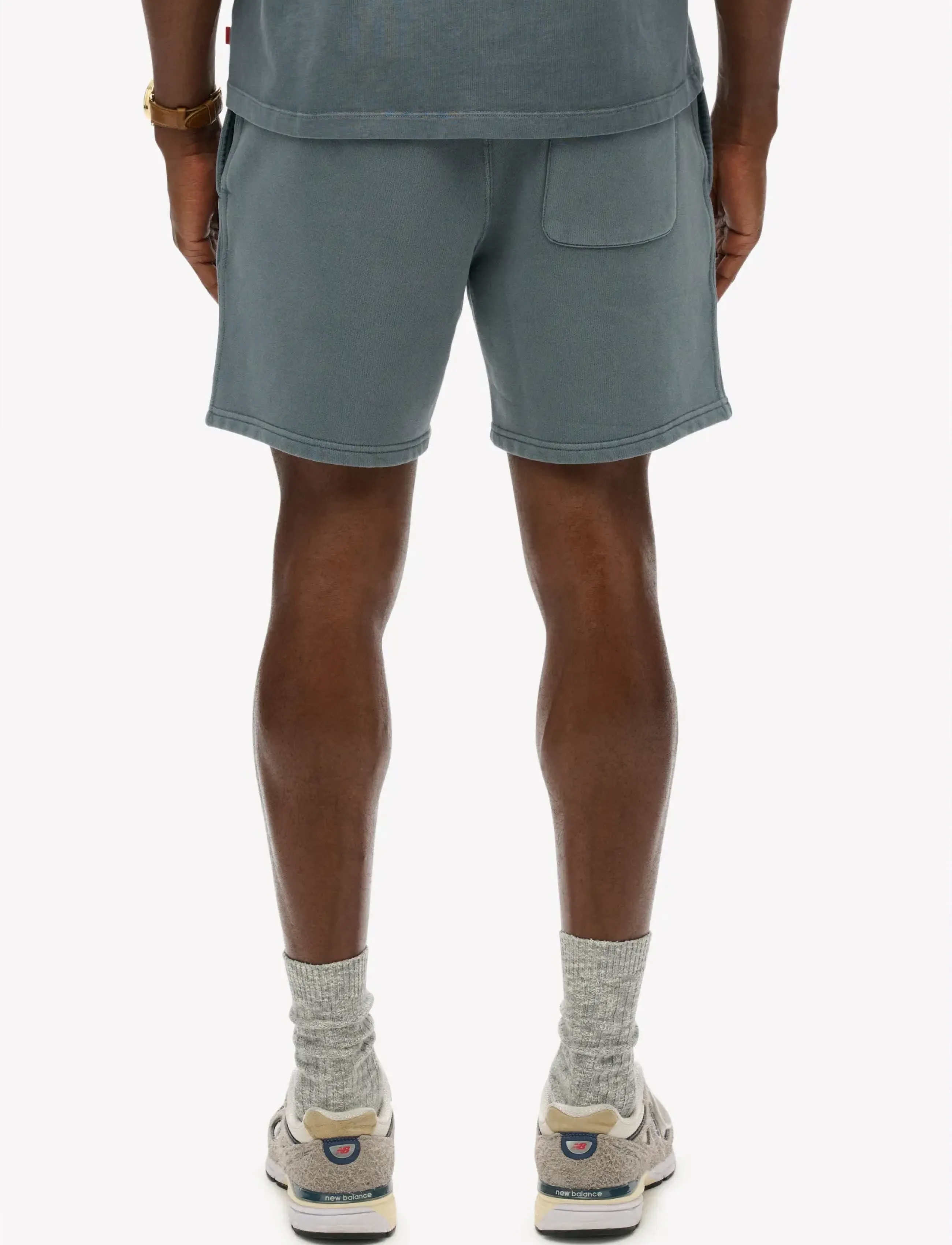 Superdry - MICRO LOGO SHORT - mænd - stormy weather blue - 5