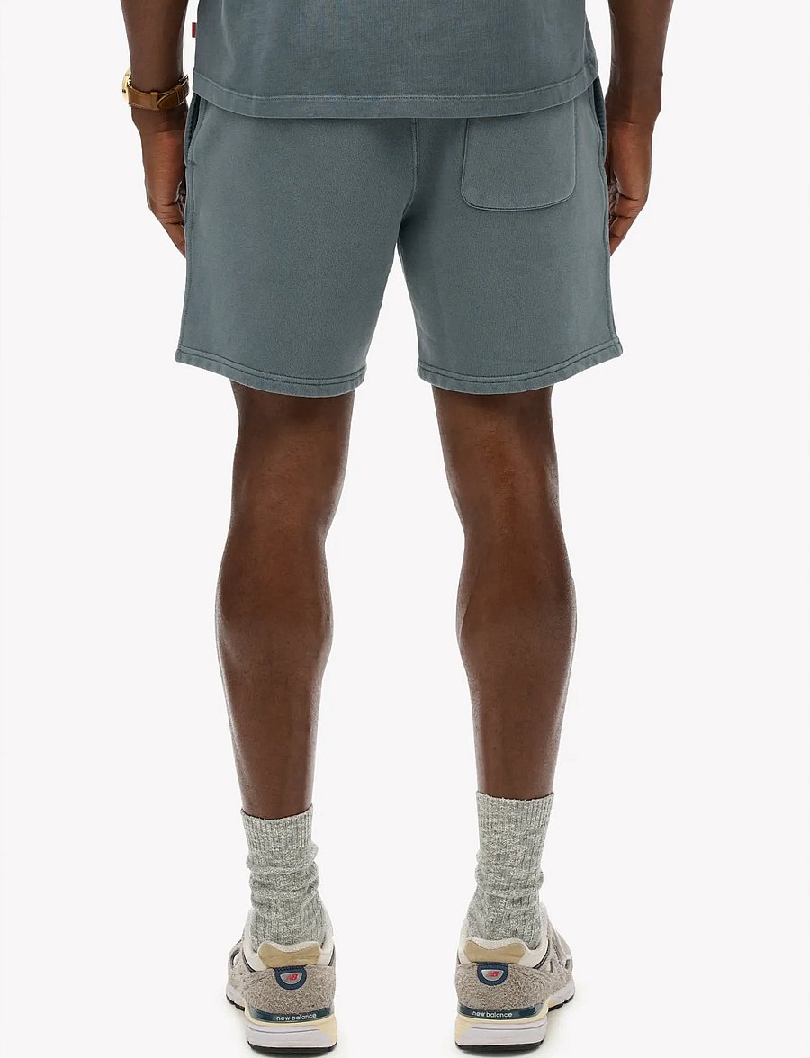 Superdry - MICRO LOGO SHORT - sweatshorts - stormy weather blue - 5