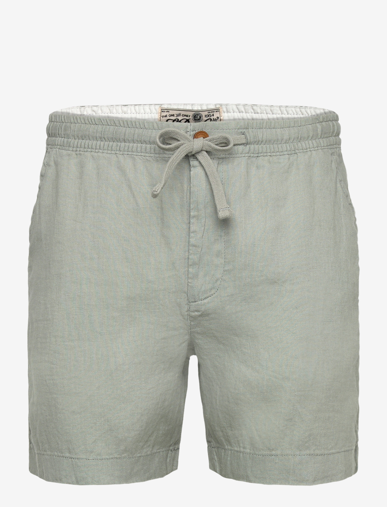Superdry - MERCHANT LINEN SHORT - linen shorts - bay green - 1