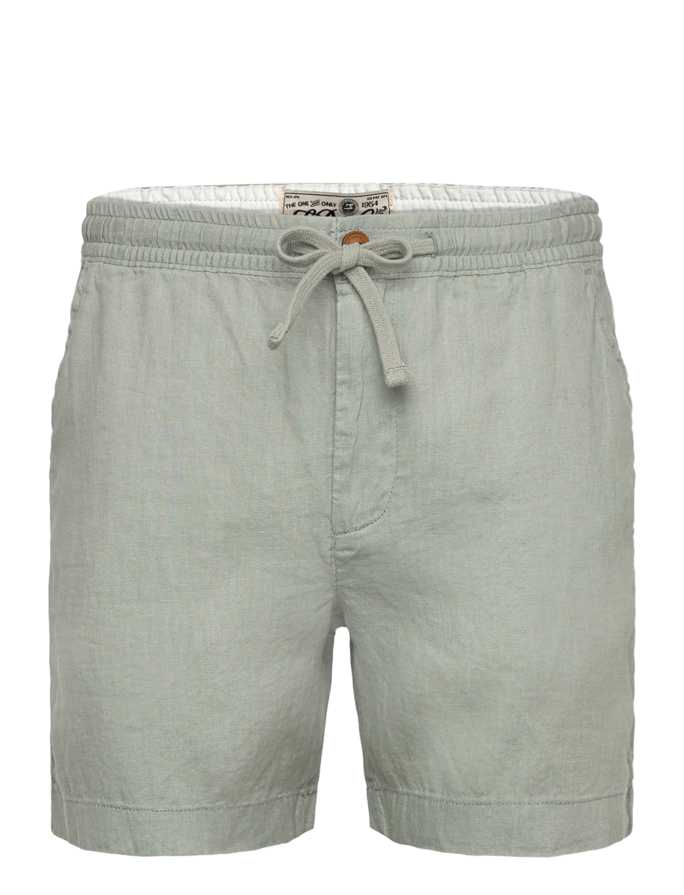 Superdry MERCHANT LINEN SHORT - Shorts - BAY GREEN / green