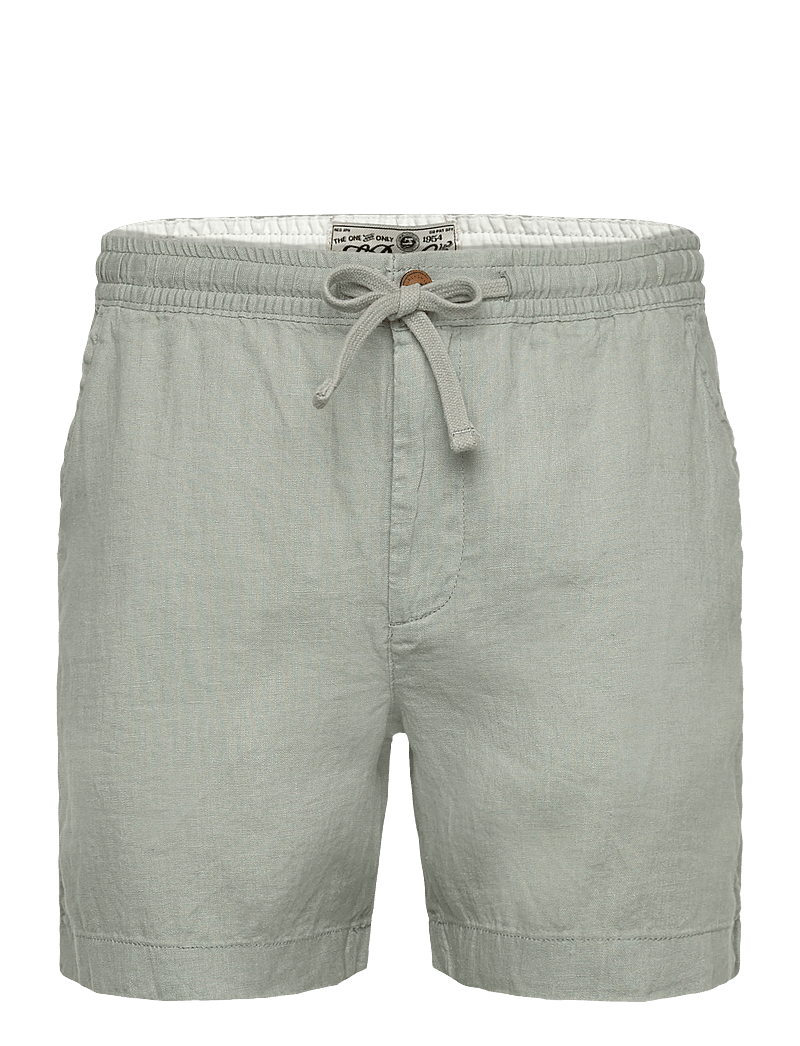 Superdry - MERCHANT LINEN SHORT - linen shorts - bay green - 1