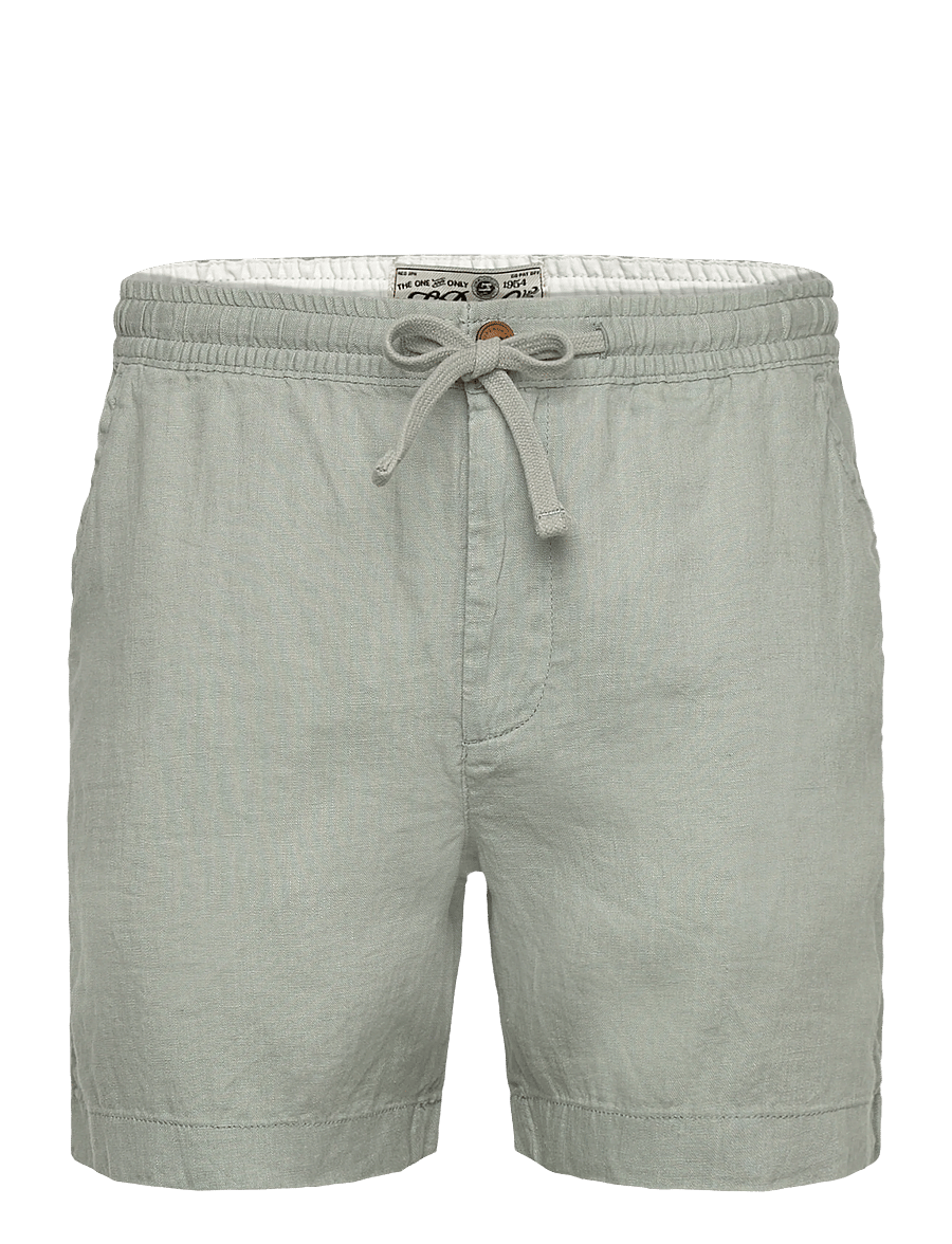 Superdry - MERCHANT LINEN SHORT - kollektioner - bay green - 1
