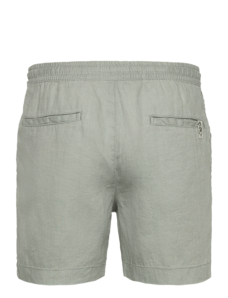 Superdry - MERCHANT LINEN SHORT - linen shorts - bay green - 2