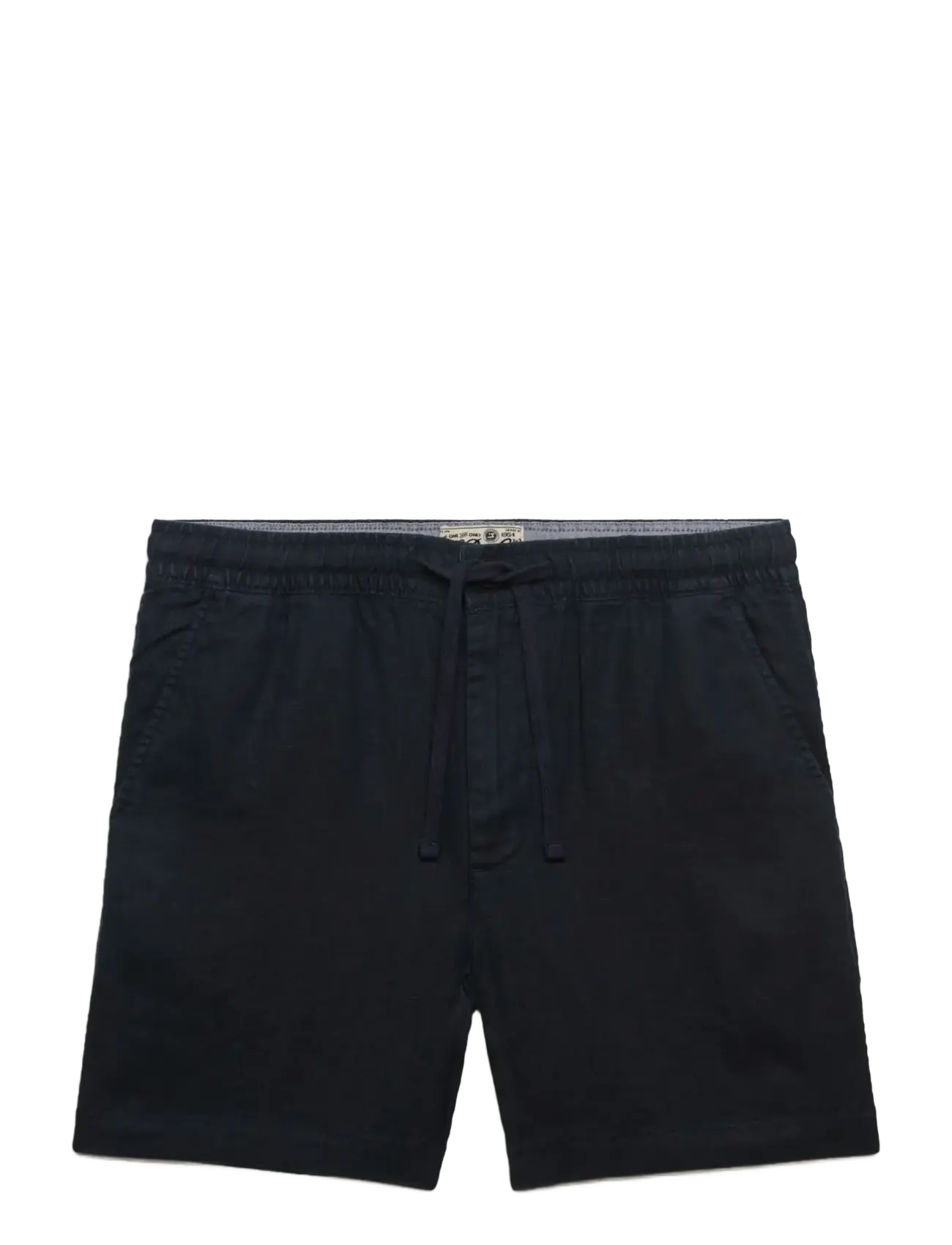 Superdry MERCHANT LINEN SHORT - Hørshorts - ECLIPSE NAVY / navy