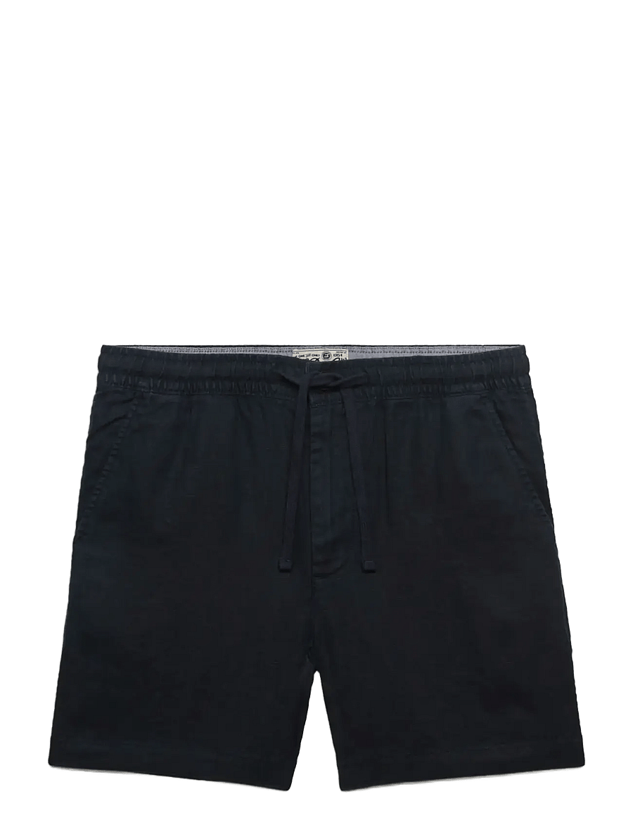 Superdry - MERCHANT LINEN SHORT - linen shorts - eclipse navy - 1
