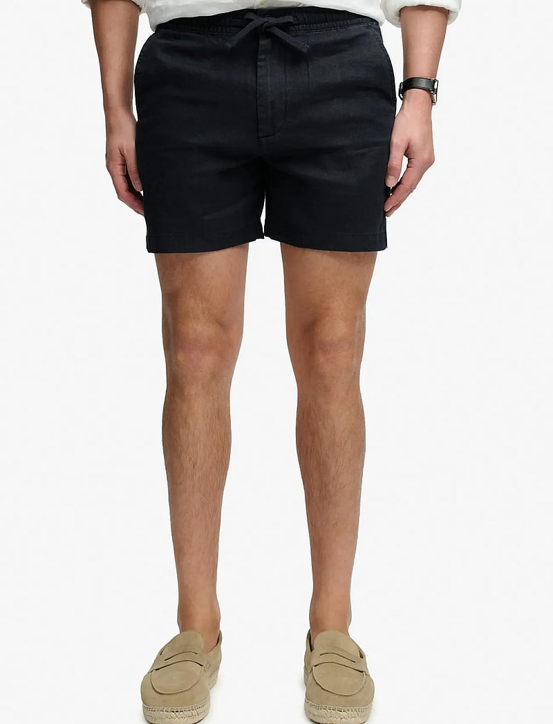 Superdry - MERCHANT LINEN SHORT - hørshorts - eclipse navy - 2