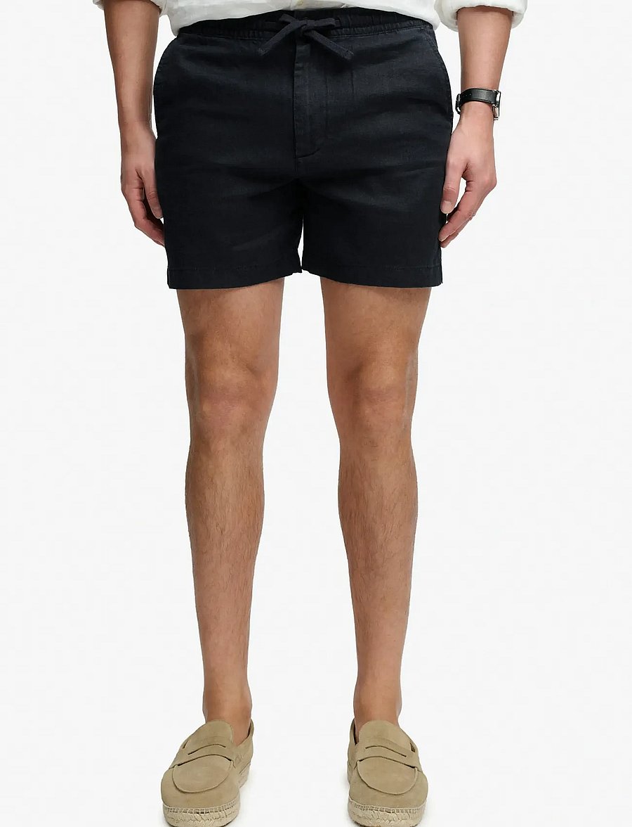 Superdry - MERCHANT LINEN SHORT - linen shorts - eclipse navy - 2