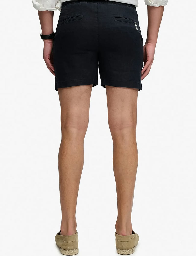 Superdry - MERCHANT LINEN SHORT - hørshorts - eclipse navy - 3