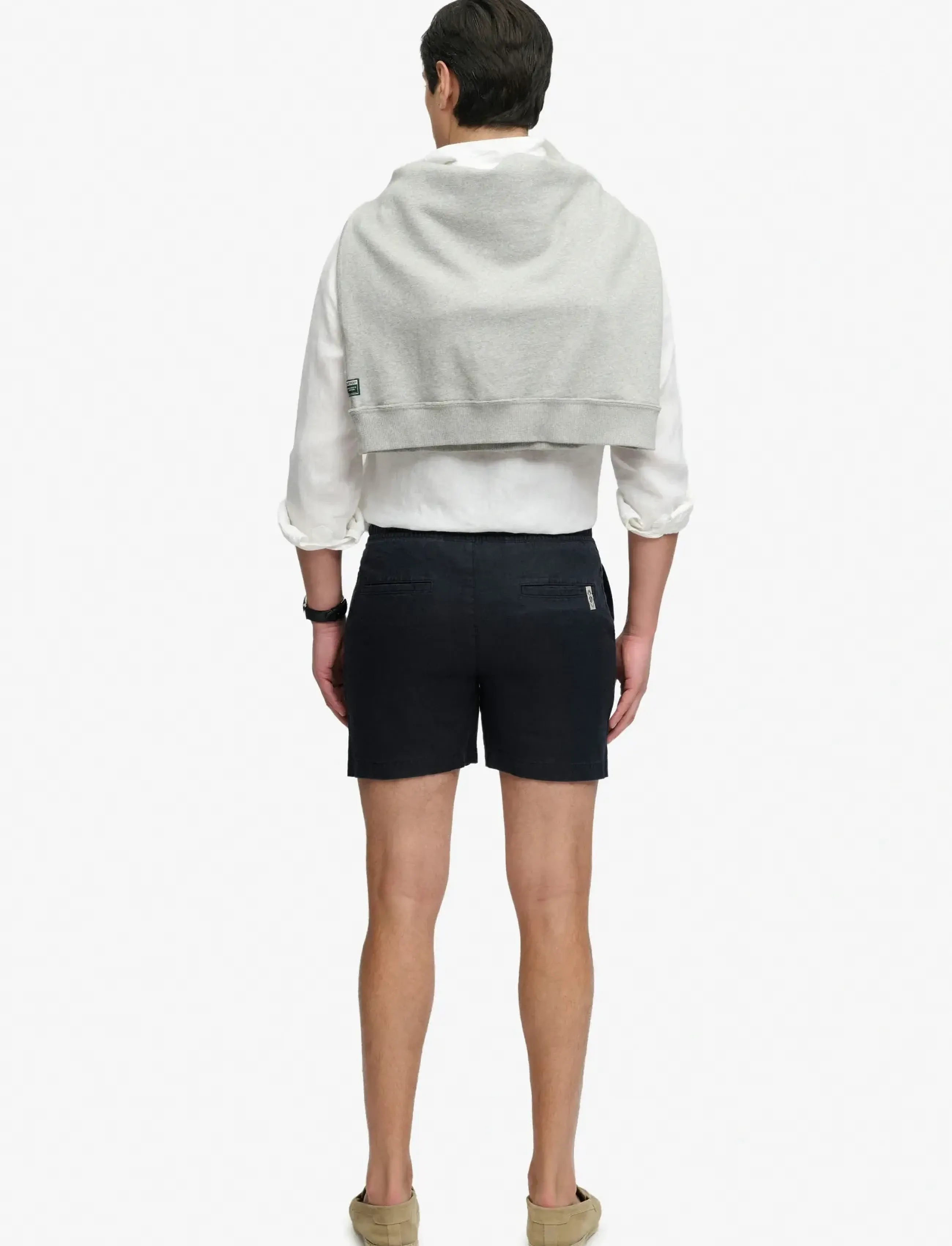 Superdry Merchant Linen Short linneshorts herr – bild 7