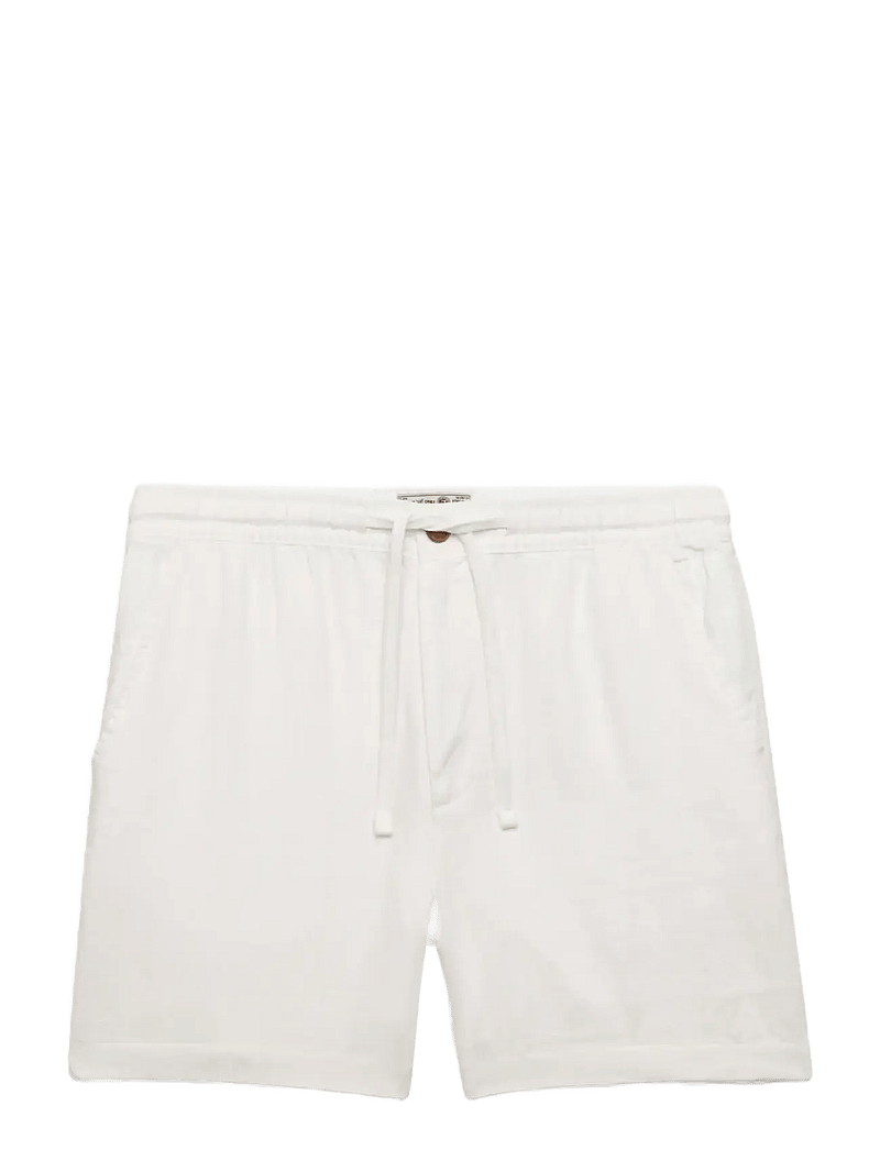 Superdry - MERCHANT LINEN SHORT - hørshorts - optic - 1