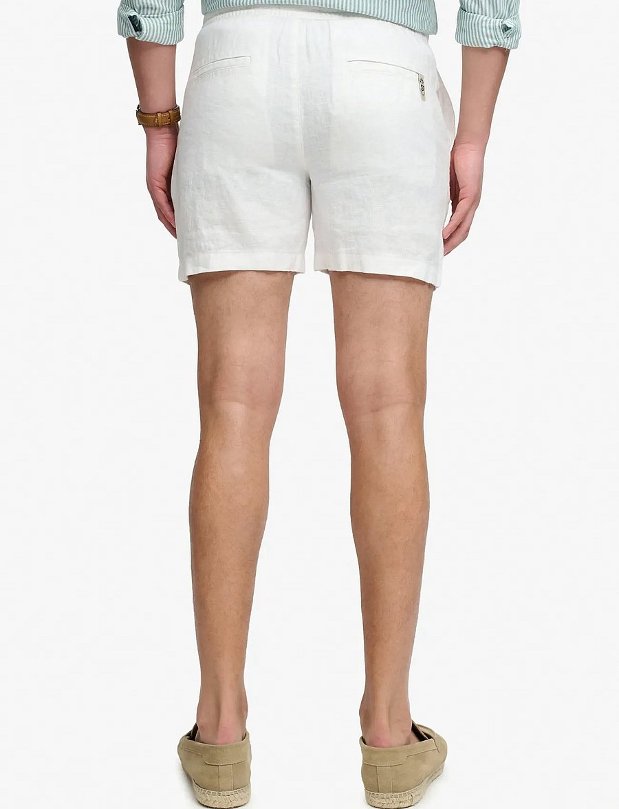 Superdry - MERCHANT LINEN SHORT - hørshorts - optic - 3