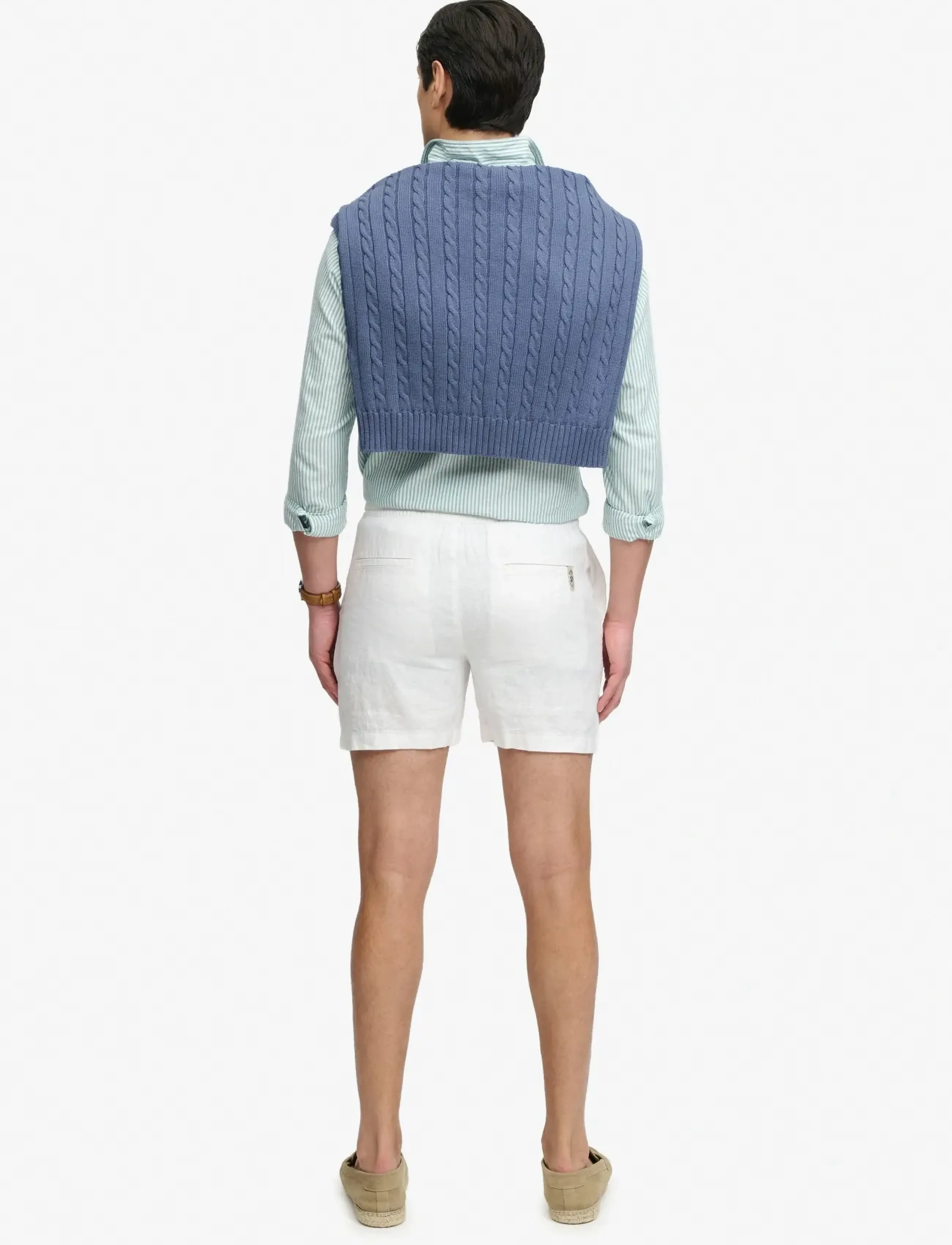 Superdry Merchant Linen Short linneshorts herr – bild 7