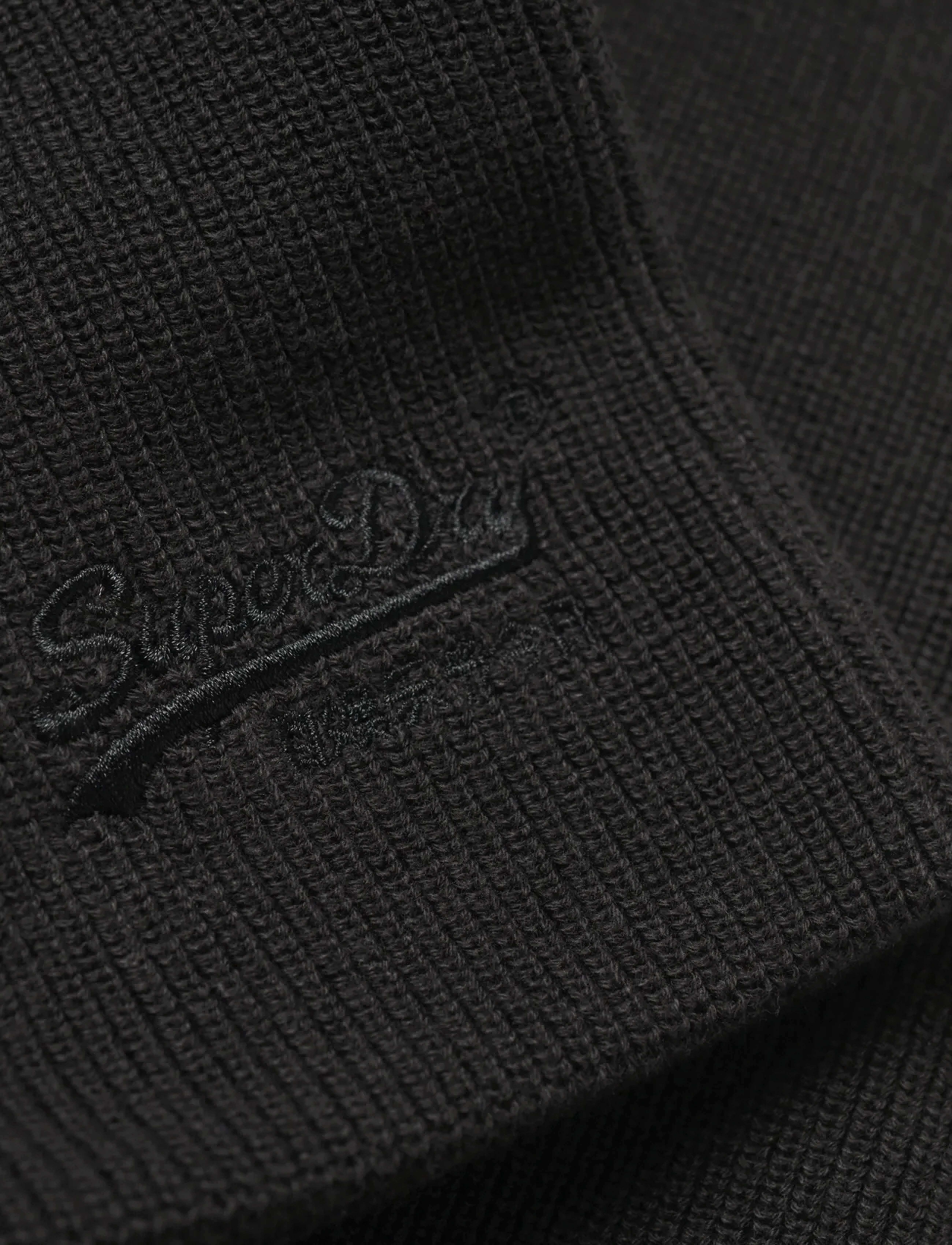 Superdry - ESSENTIAL LOGO KNITTED BEANIE - collections - black - 2