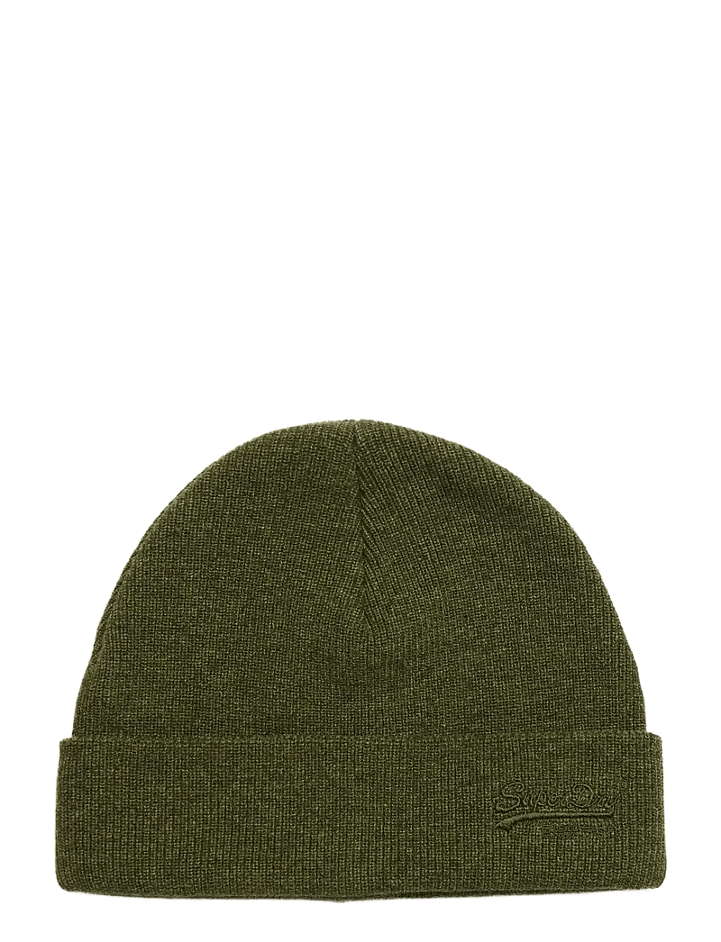 Superdry - ESSENTIAL LOGO KNITTED BEANIE - kollektionen - deep army green marl - 1