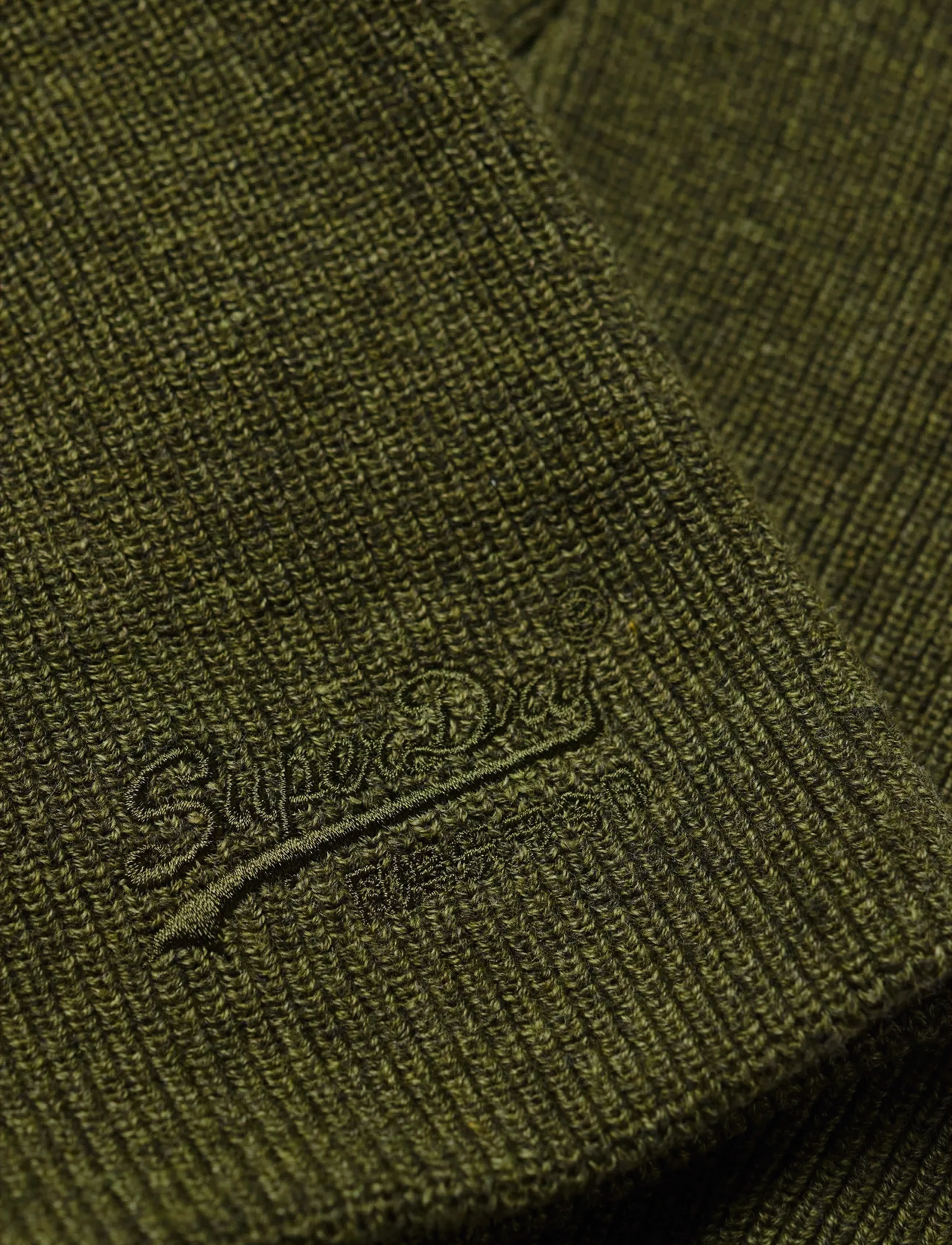 Superdry - ESSENTIAL LOGO KNITTED BEANIE - kollektsioonid - deep army green marl - 3