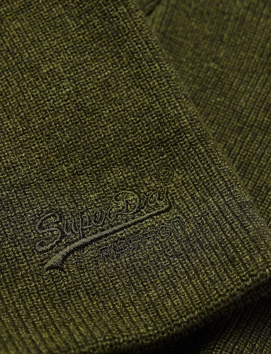 Superdry - ESSENTIAL LOGO KNITTED BEANIE - kollektionen - deep army green marl - 3
