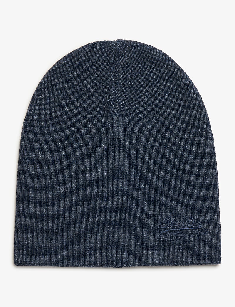 Superdry - ESSENTIAL LOGO KNITTED BEANIE - collections - richest navy marl - 0