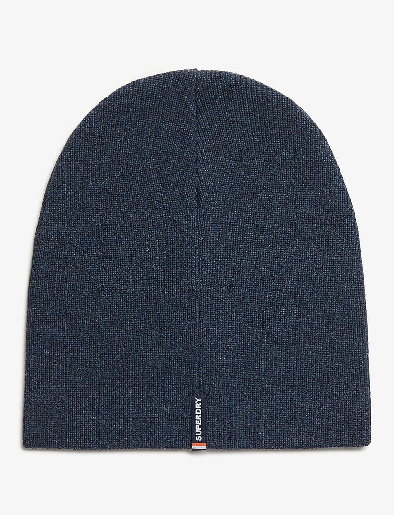Superdry - ESSENTIAL LOGO KNITTED BEANIE - collections - richest navy marl - 1