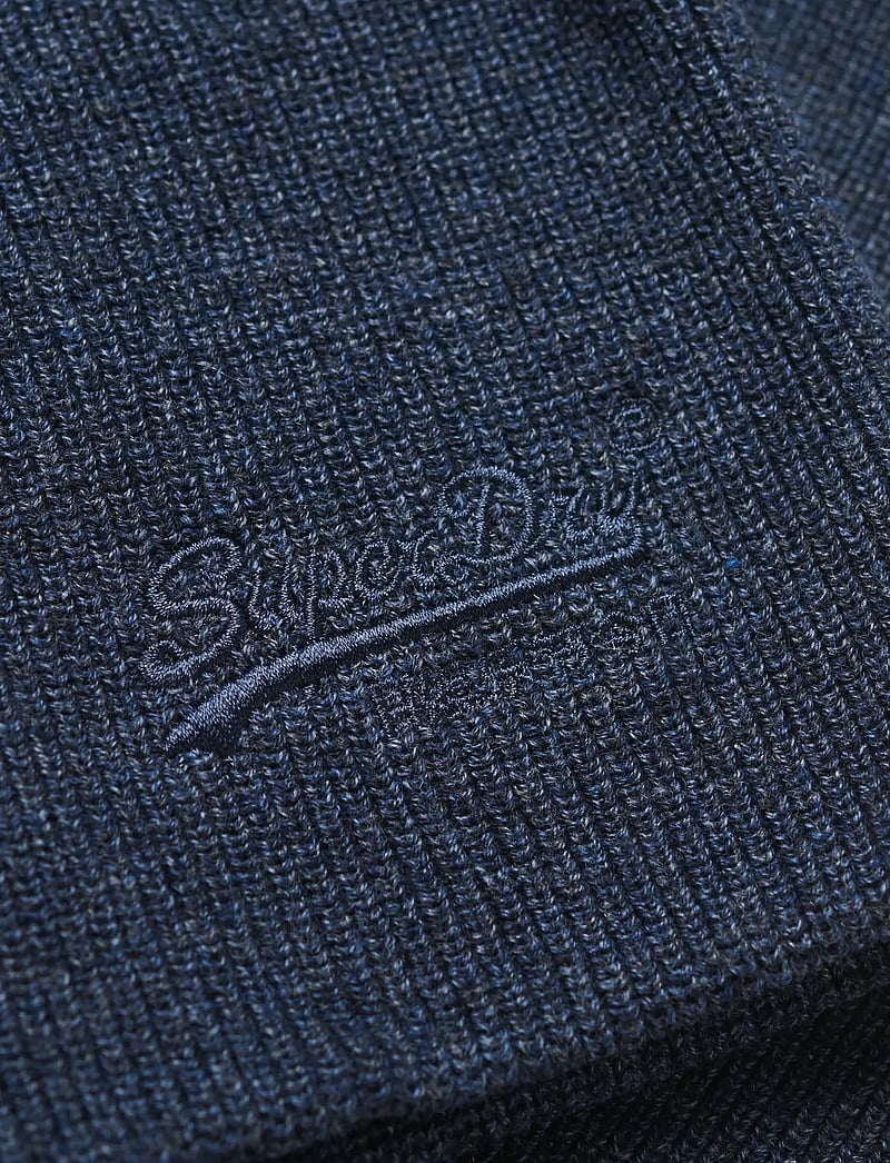 Superdry - ESSENTIAL LOGO KNITTED BEANIE - collections - richest navy marl - 2