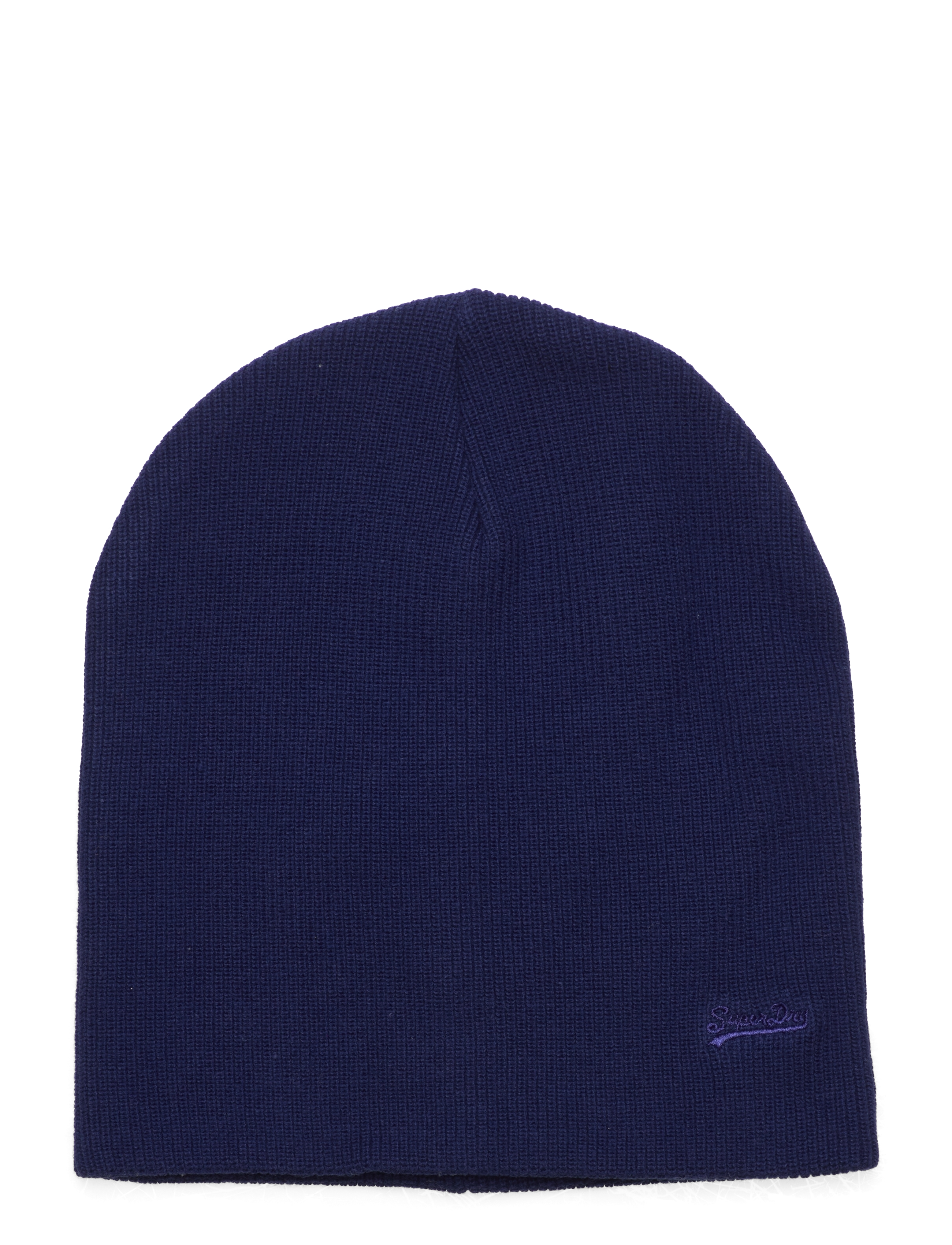 Superdry - KNITTED LOGO BEANIE HAT - bright blue grit - 0