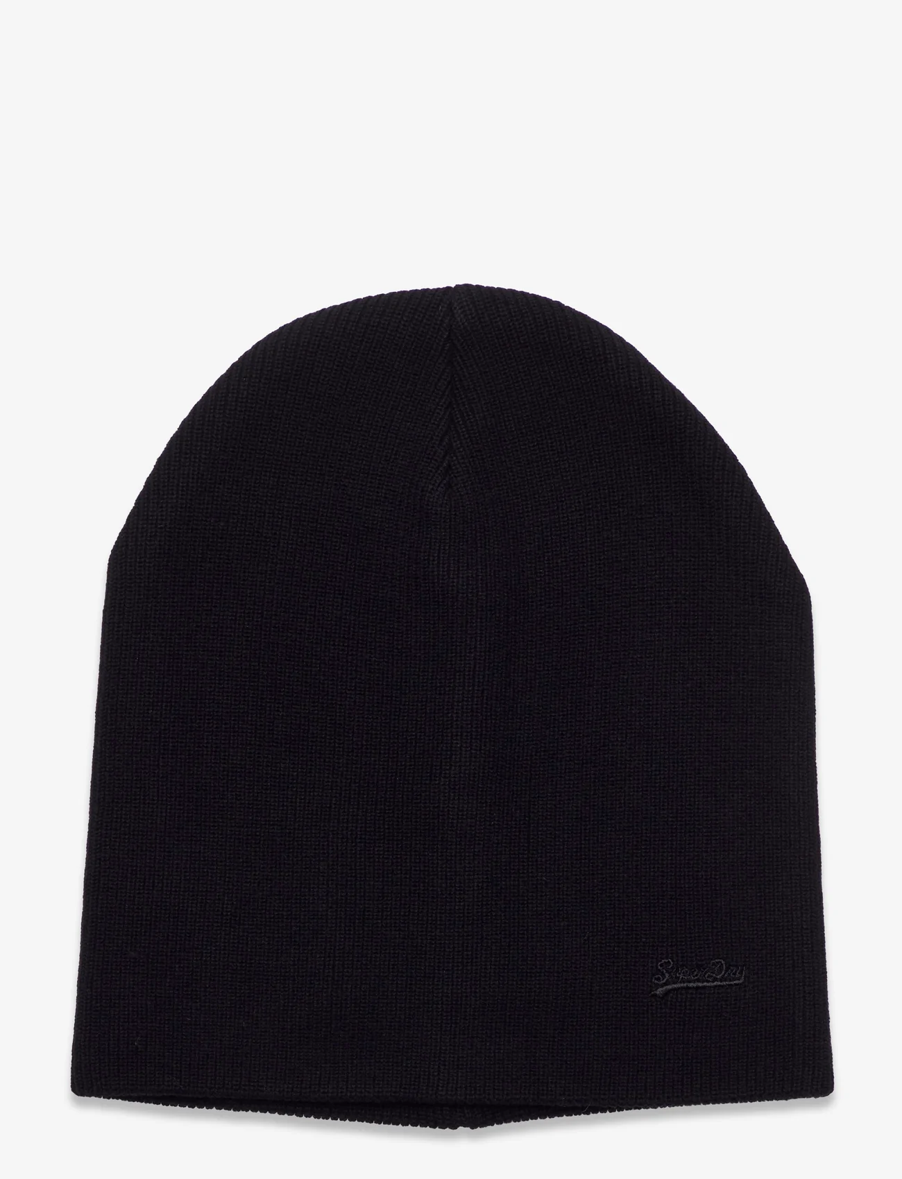 Superdry - KNITTED LOGO BEANIE HAT - lowest prices - black - 0