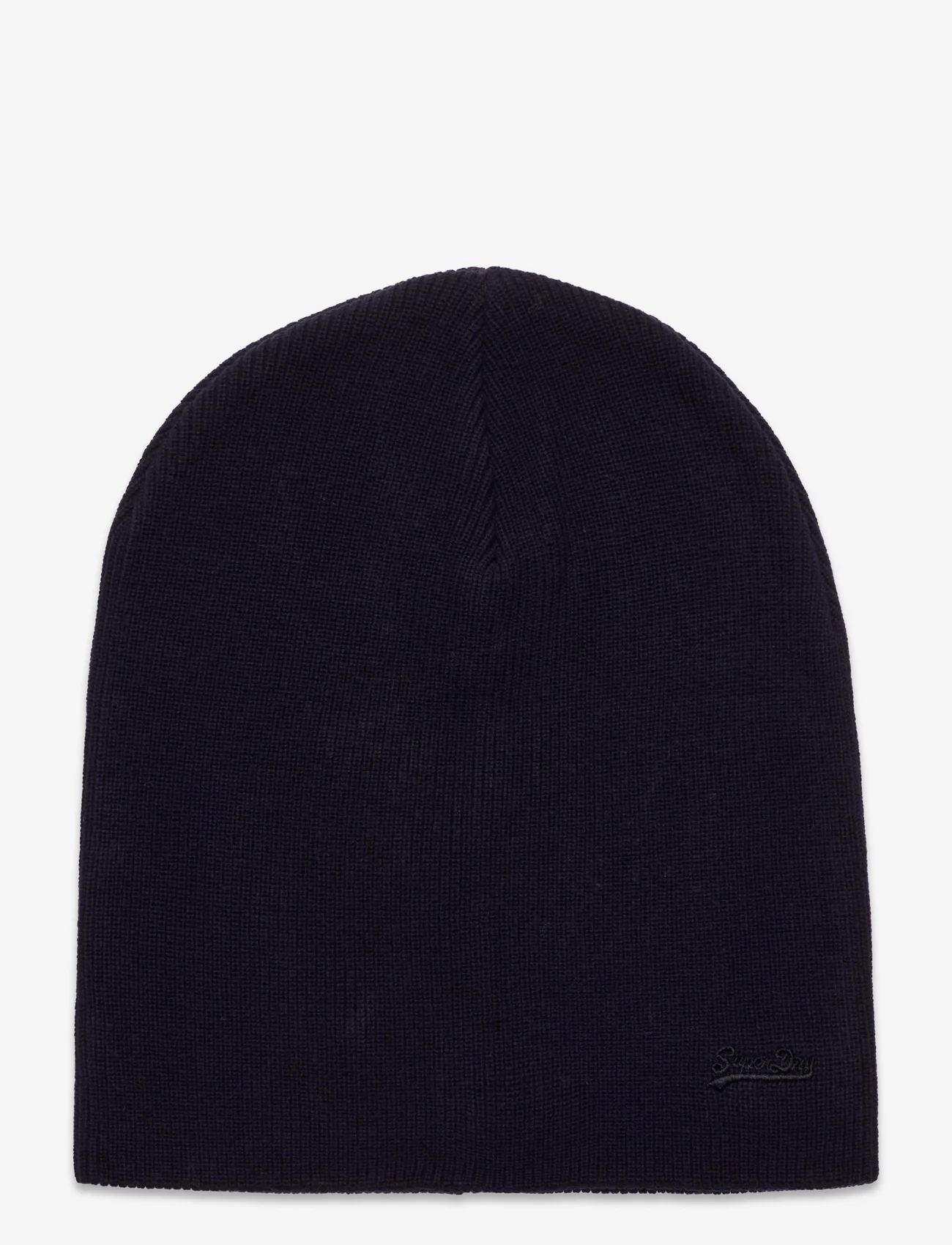 Superdry - KNITTED LOGO BEANIE HAT - mažiausios kainos - eclipse navy grit - 0