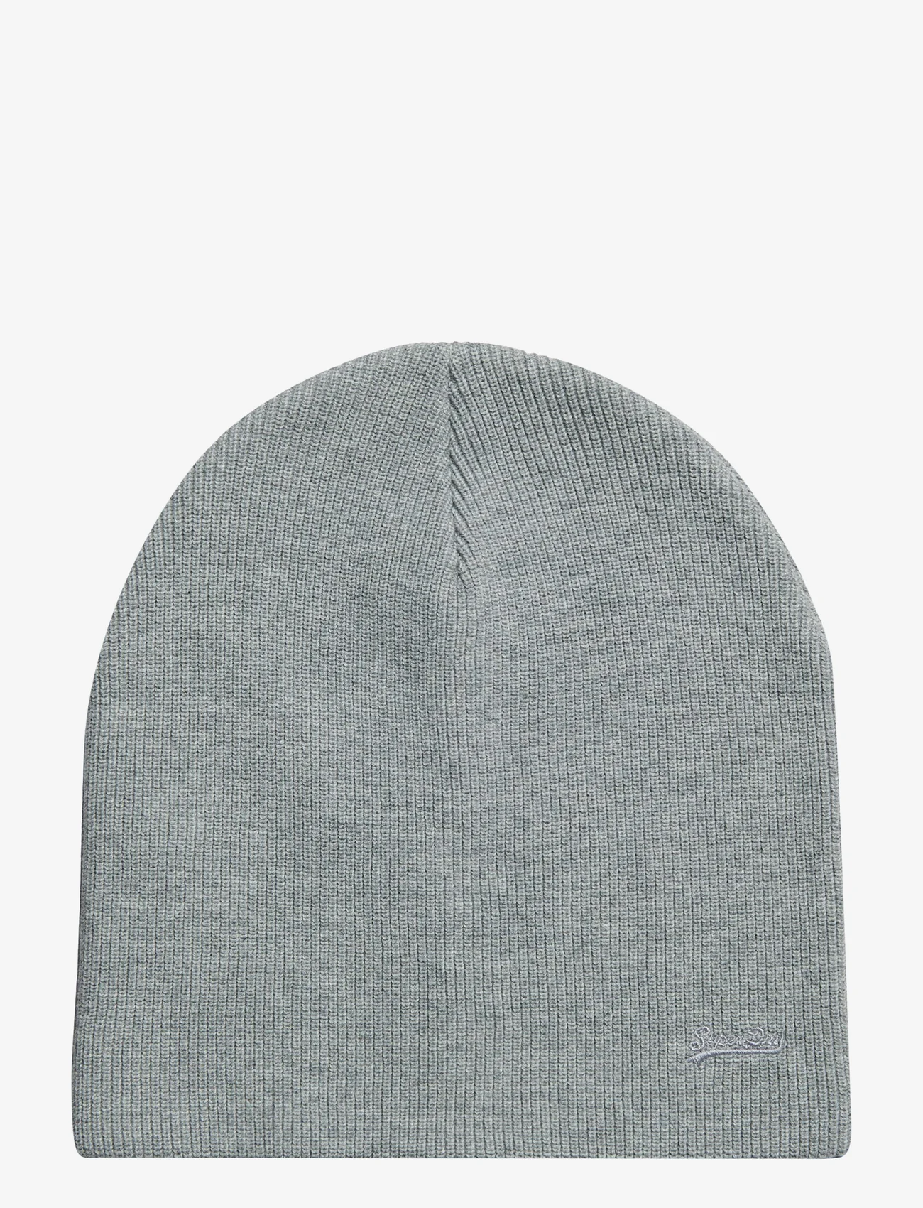Superdry - KNITTED LOGO BEANIE HAT - lowest prices - light grey grit - 0