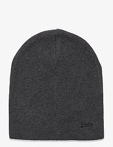 KNITTED LOGO BEANIE HAT, Superdry