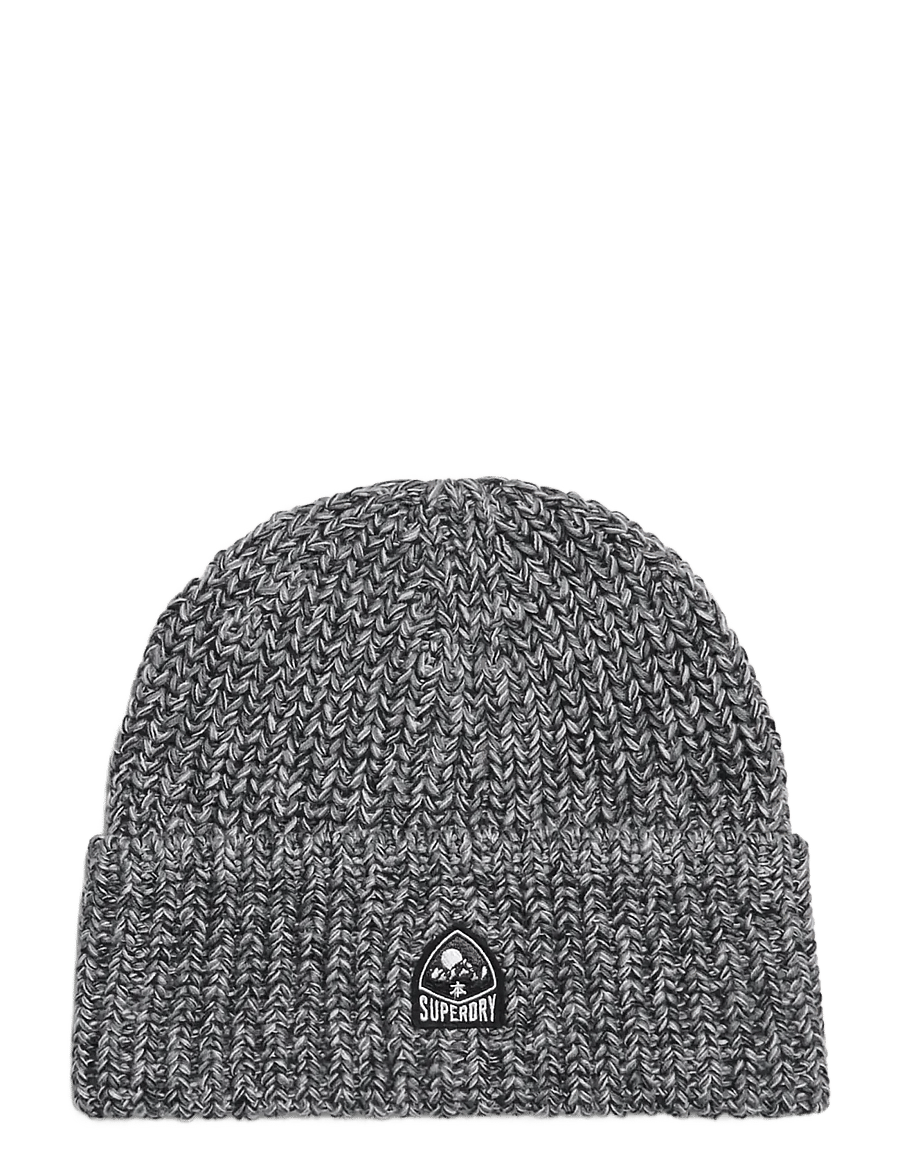 Superdry - TWIST OUTDOORS KNITTED BEANIE - beanies - charcoal twist - 1