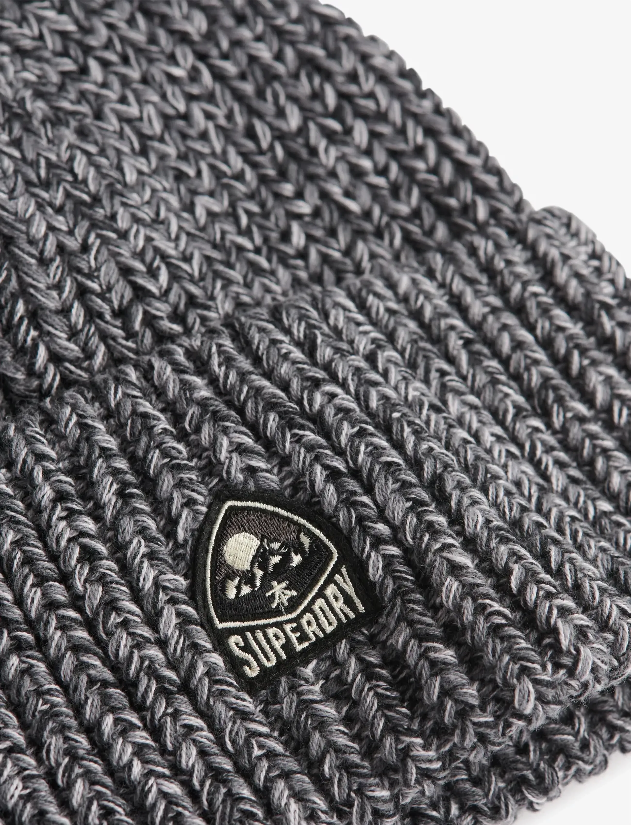 Superdry - TWIST OUTDOORS KNITTED BEANIE - beanies - charcoal twist - 2