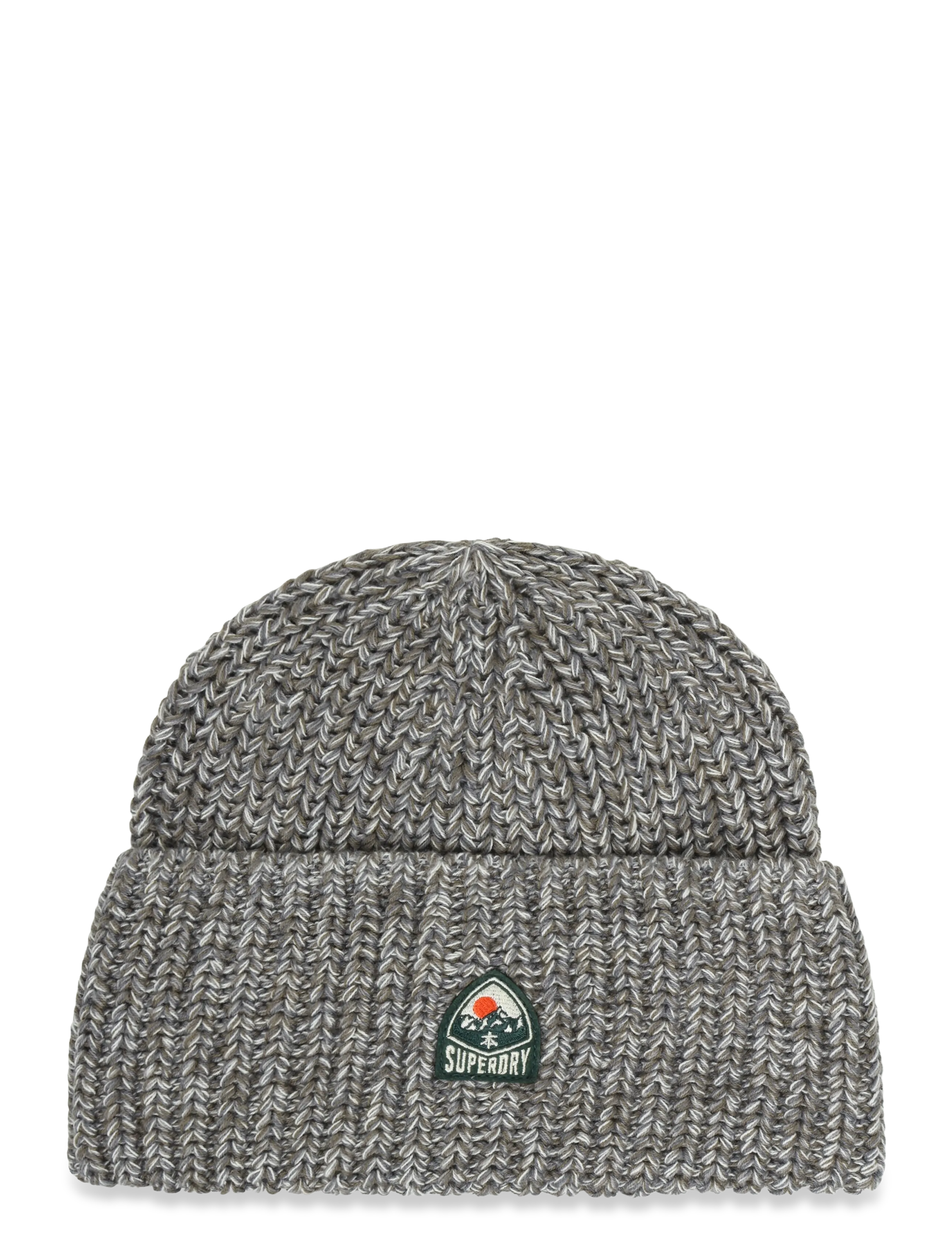 Superdry TWIST OUTDOORS KNITTED BEANIE - Mützen & Caps - GREEN TWIST / khaki/green