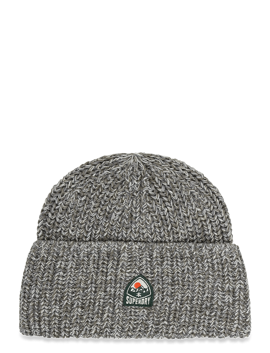 Superdry - TWIST OUTDOORS KNITTED BEANIE - mützen - green twist - 1