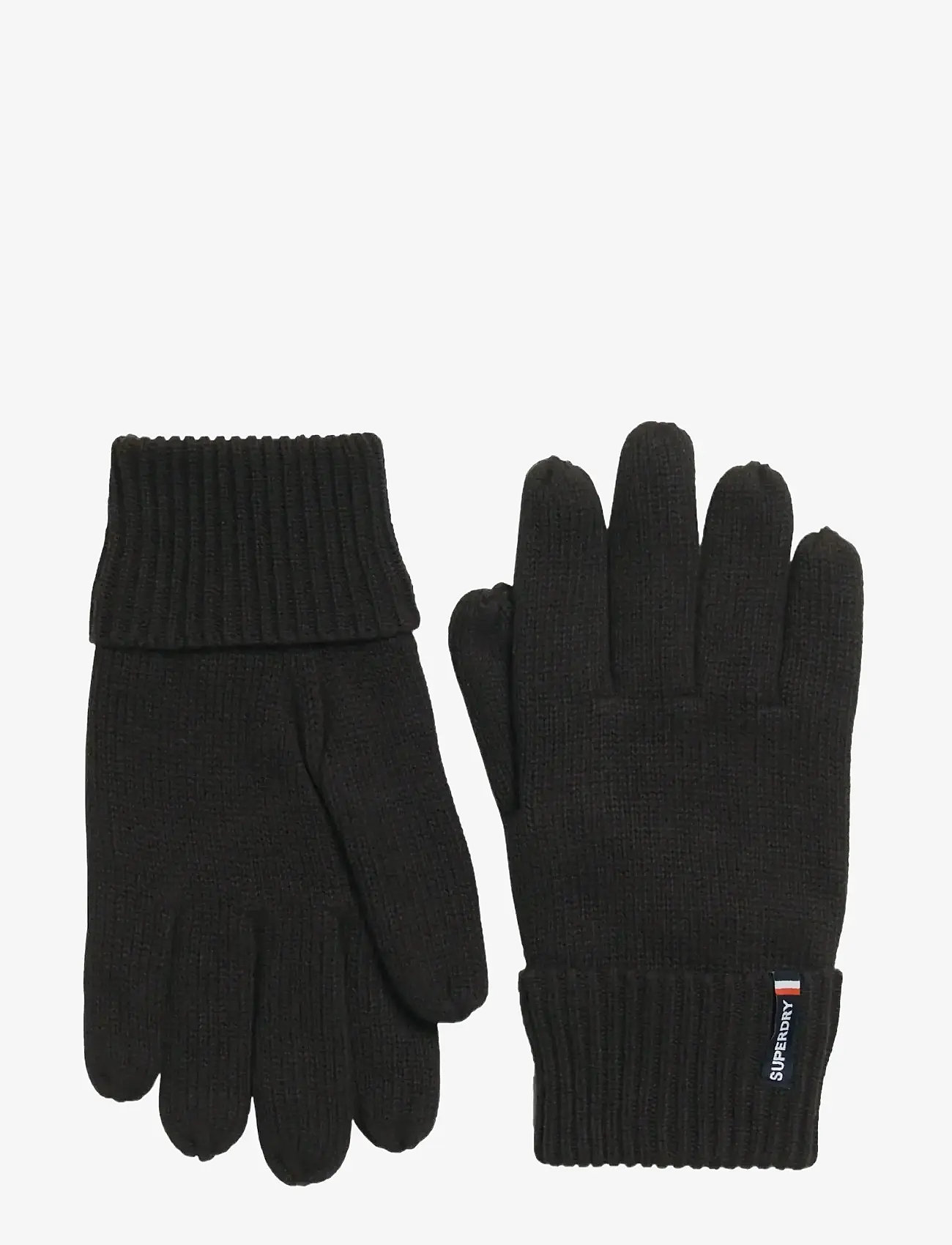 Superdry - ESSENTIAL LOGO KNITTED GLOVES - kollektioner - black - 0