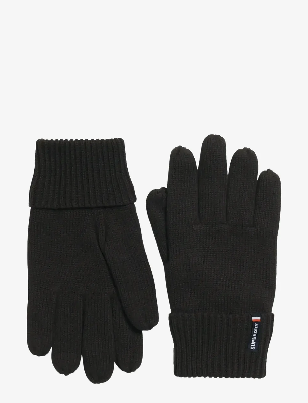 Superdry - ESSENTIAL LOGO KNITTED GLOVES - kollektioner - black - 0