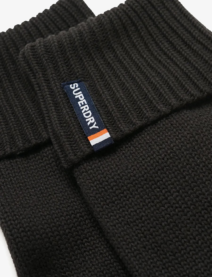 Superdry - ESSENTIAL LOGO KNITTED GLOVES - black - 2