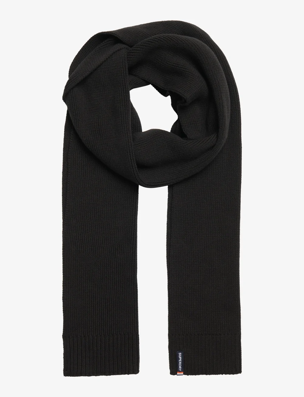 Superdry - ESSENTIAL LOGO KNITTED SCARF - halsdukar - black - 1