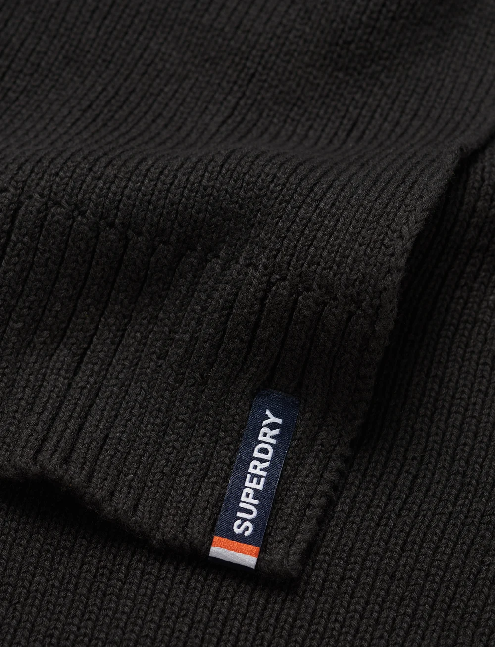 Superdry - ESSENTIAL LOGO KNITTED SCARF - halsdukar - black - 2