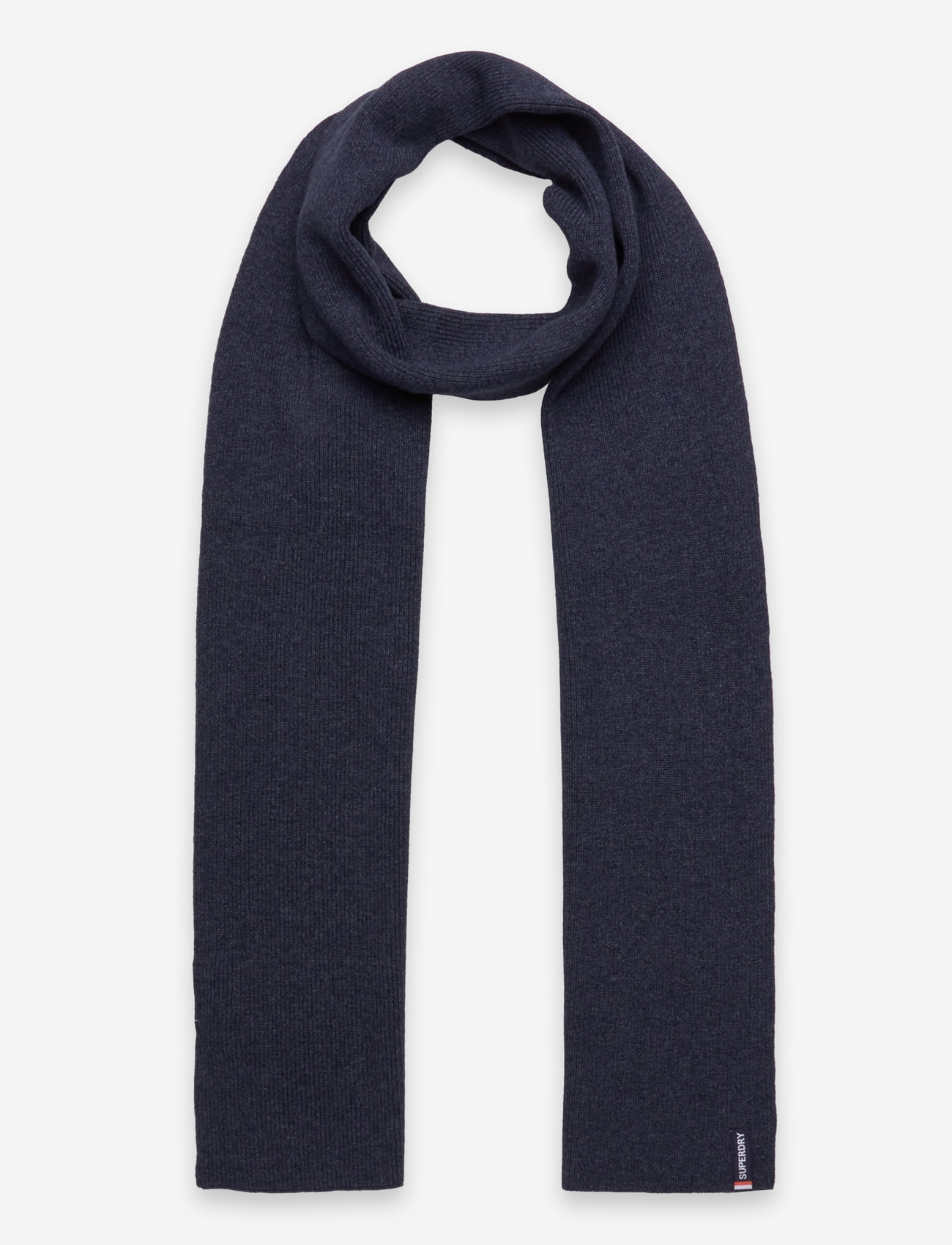 Superdry - ESSENTIAL LOGO KNITTED SCARF - talvesallid - richest navy marl - 0